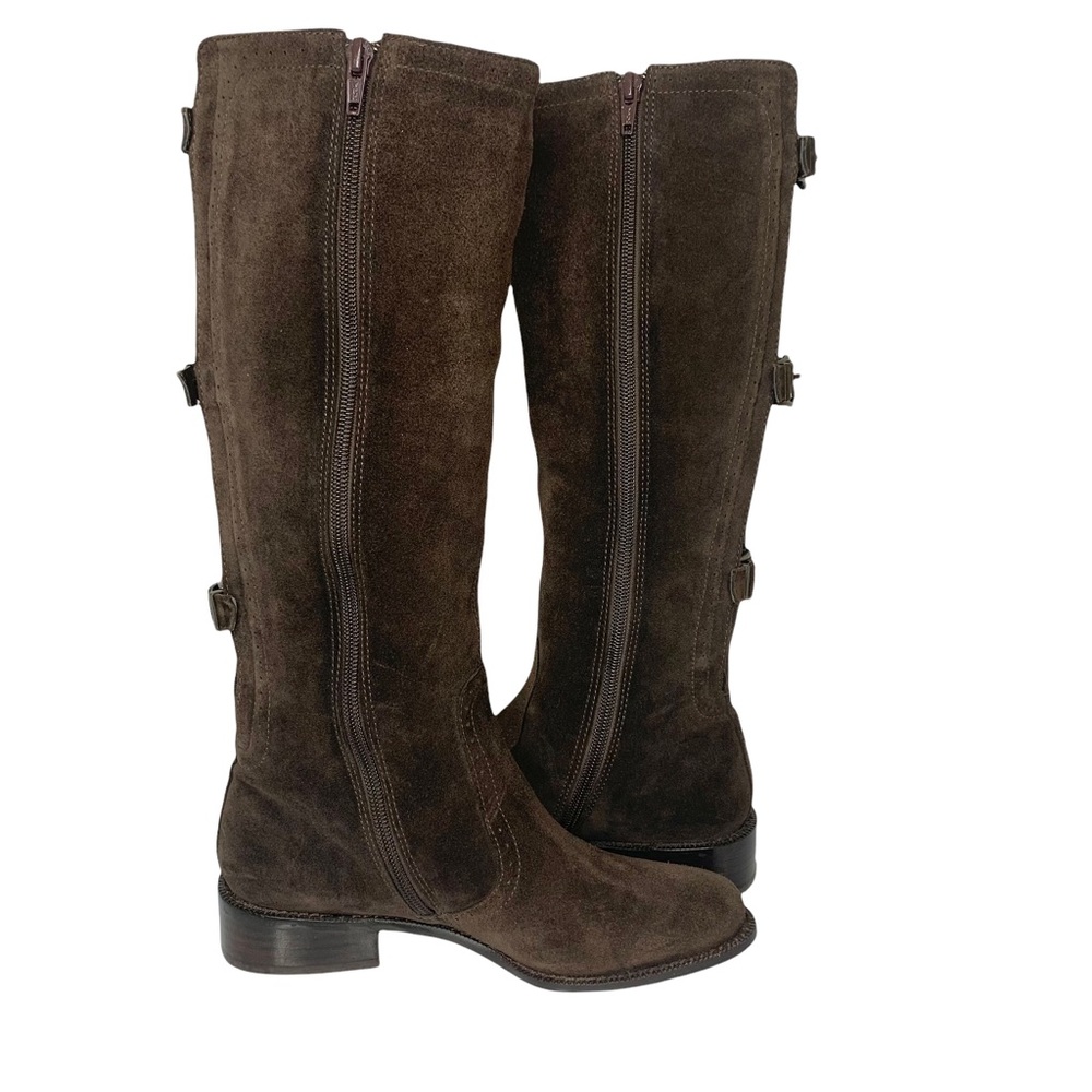 VANELI Suede Leather Faux Long Boots Sz 6